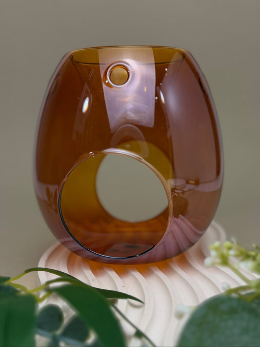 aroma lamp wax melt burner amber
