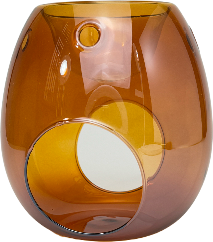 aroma lamp wax melt burner amber2