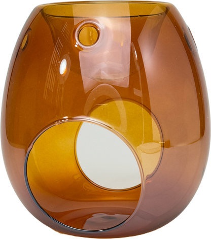 aroma lamp wax melt burner amber2