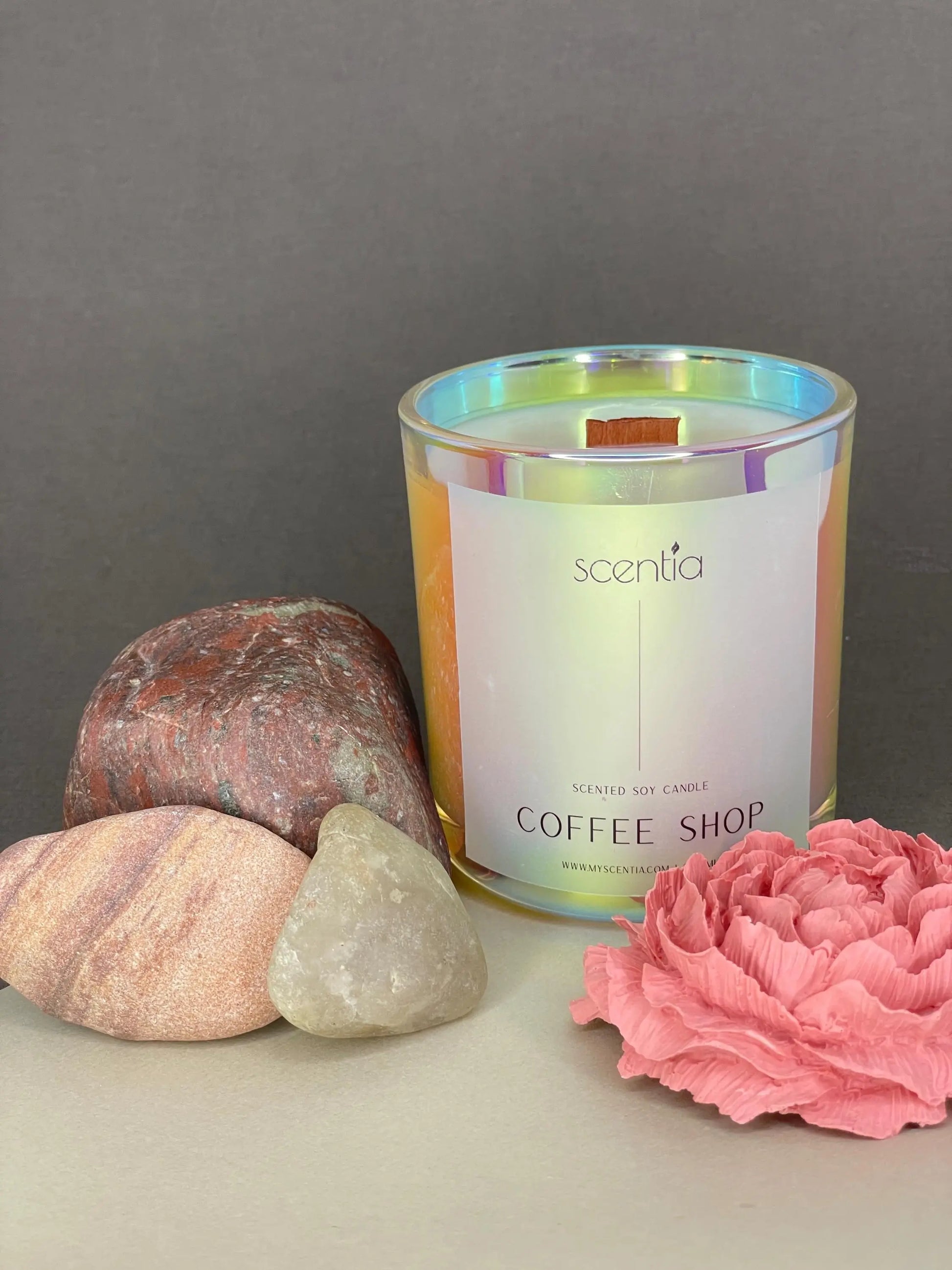 coffee shop soy wax candle