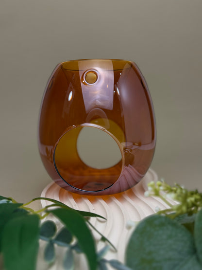 aroma lamp wax melt burner amber